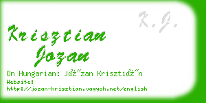 krisztian jozan business card